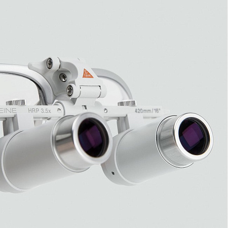 Heine HRP Set A - бинокулярные лупы высокого разрешения с увеличением 3,5х, 4х и 6х и креплением на оправе